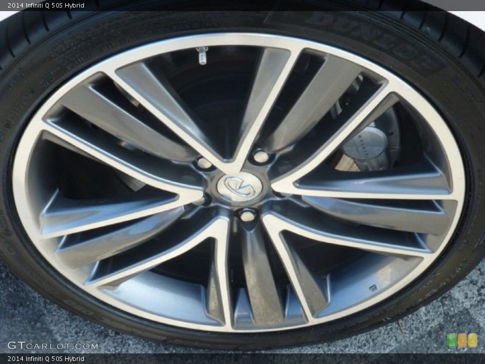 2014 Infiniti Q 50S Hybrid Wheel and Tire Photo #101681098