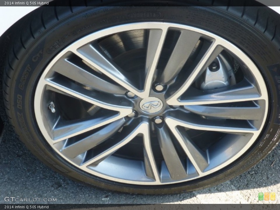 2014 Infiniti Q 50S Hybrid Wheel and Tire Photo #101681243