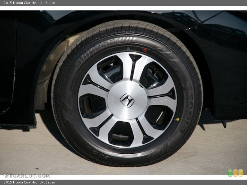 2015 Honda Civic Hybrid-L Sedan Wheel and Tire Photo #101714071