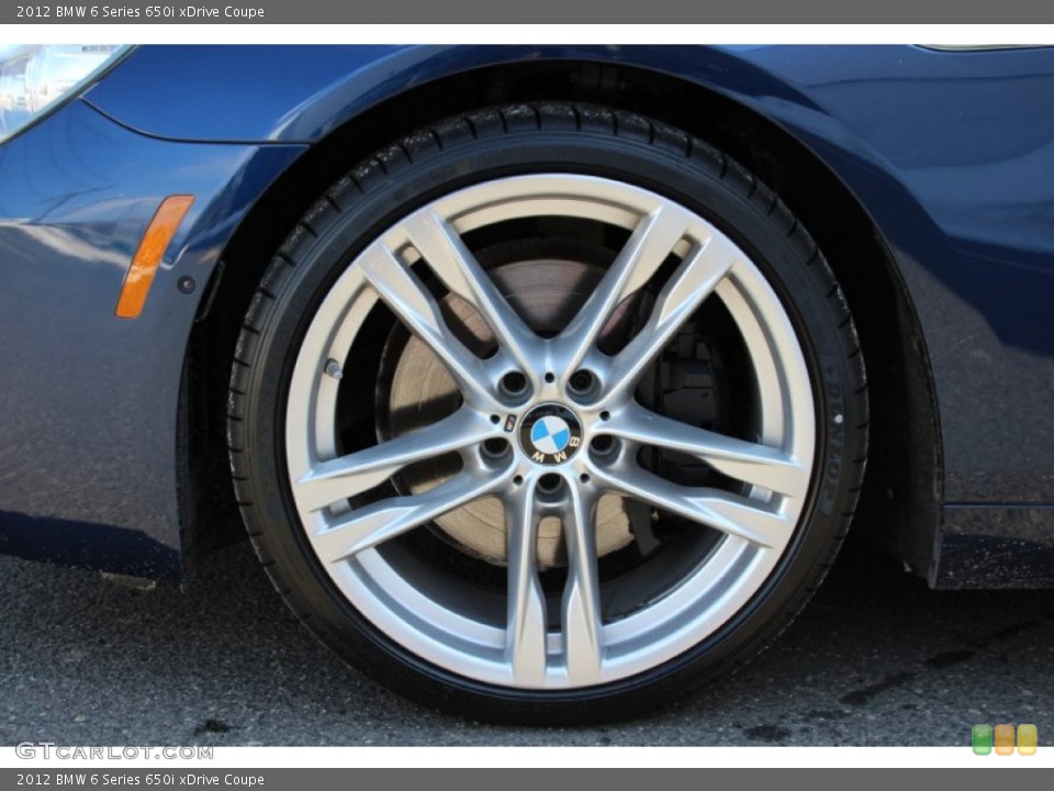 2012 BMW 6 Series 650i xDrive Coupe Wheel and Tire Photo #101772967