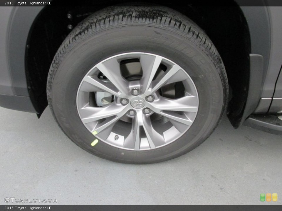 2015 Toyota Highlander LE Wheel and Tire Photo #101800843