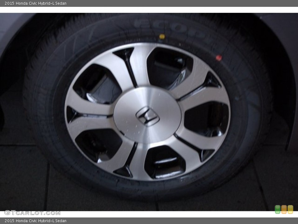 2015 Honda Civic Hybrid-L Sedan Wheel and Tire Photo #101886725
