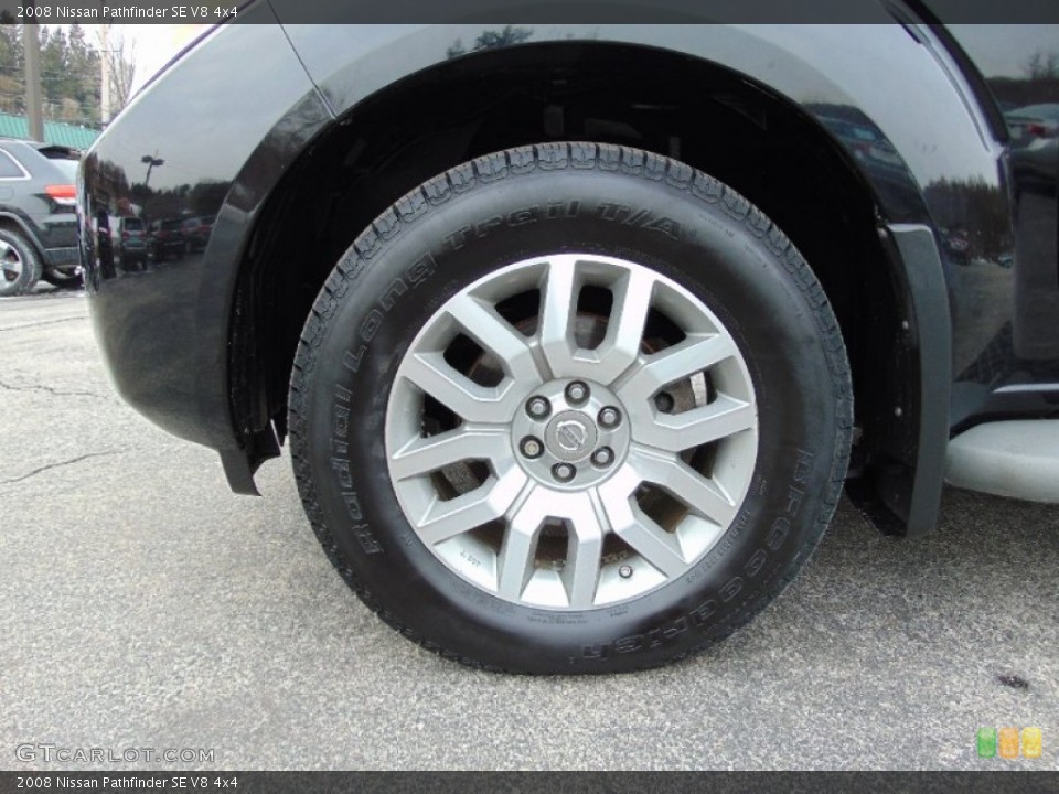 2008 Nissan Pathfinder SE V8 4x4 Wheel and Tire Photo #101918462
