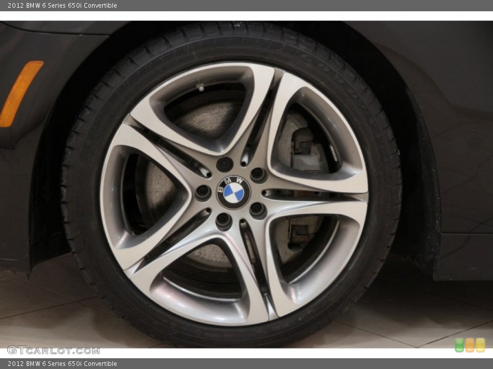 2012 BMW 6 Series 650i Convertible Wheel and Tire Photo #101937320