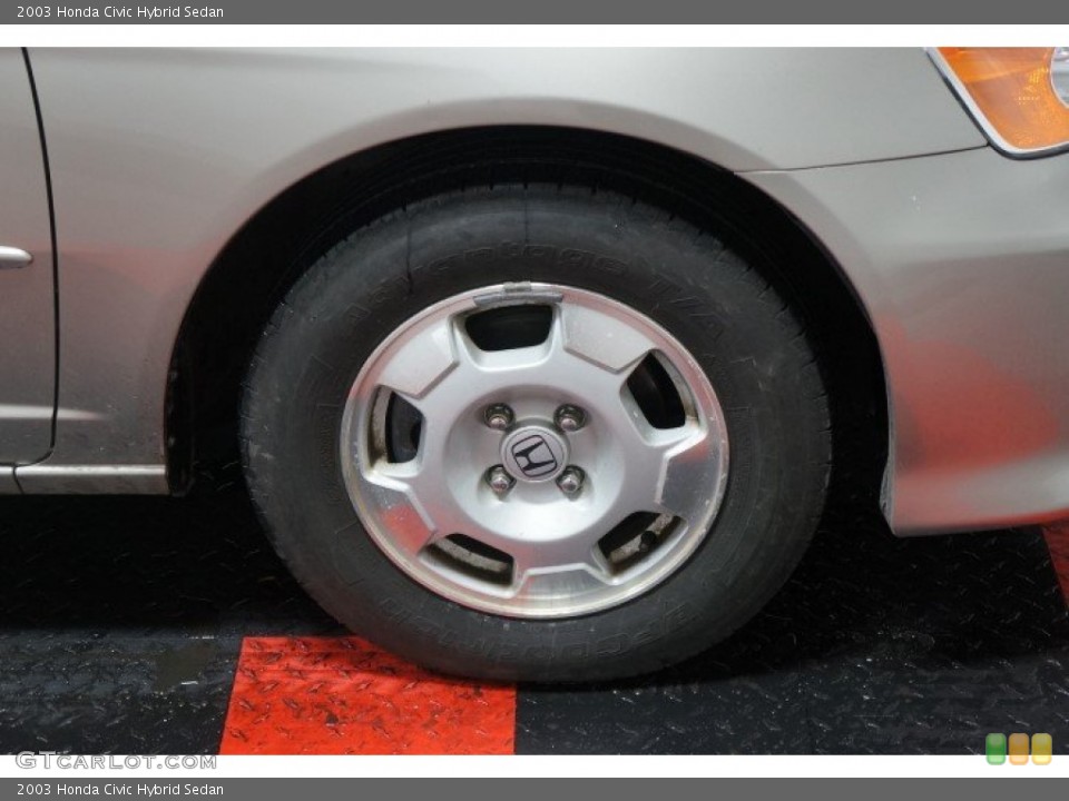 2003 Honda Civic Hybrid Sedan Wheel and Tire Photo #101938418