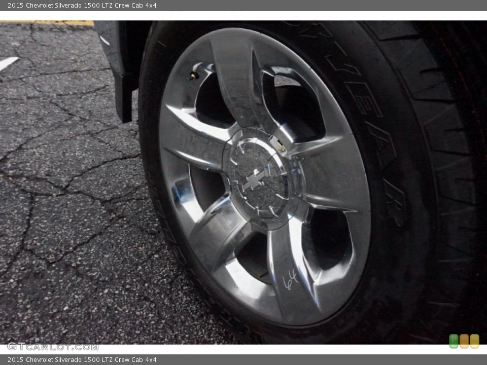 2015 Chevrolet Silverado 1500 LTZ Crew Cab 4x4 Wheel and Tire Photo #101940941