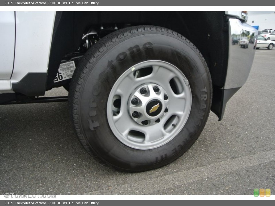 2015 Chevrolet Silverado 2500HD WT Double Cab Utility Wheel and Tire Photo #101968199