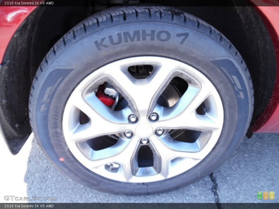 2016 Kia Sorento SX V6 AWD Wheel and Tire Photo #102058254