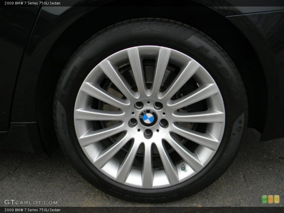 2009 BMW 7 Series 750Li Sedan Wheel and Tire Photo #102058389