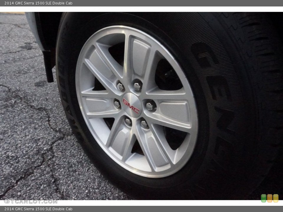 2014 GMC Sierra 1500 SLE Double Cab Wheel and Tire Photo #102082667