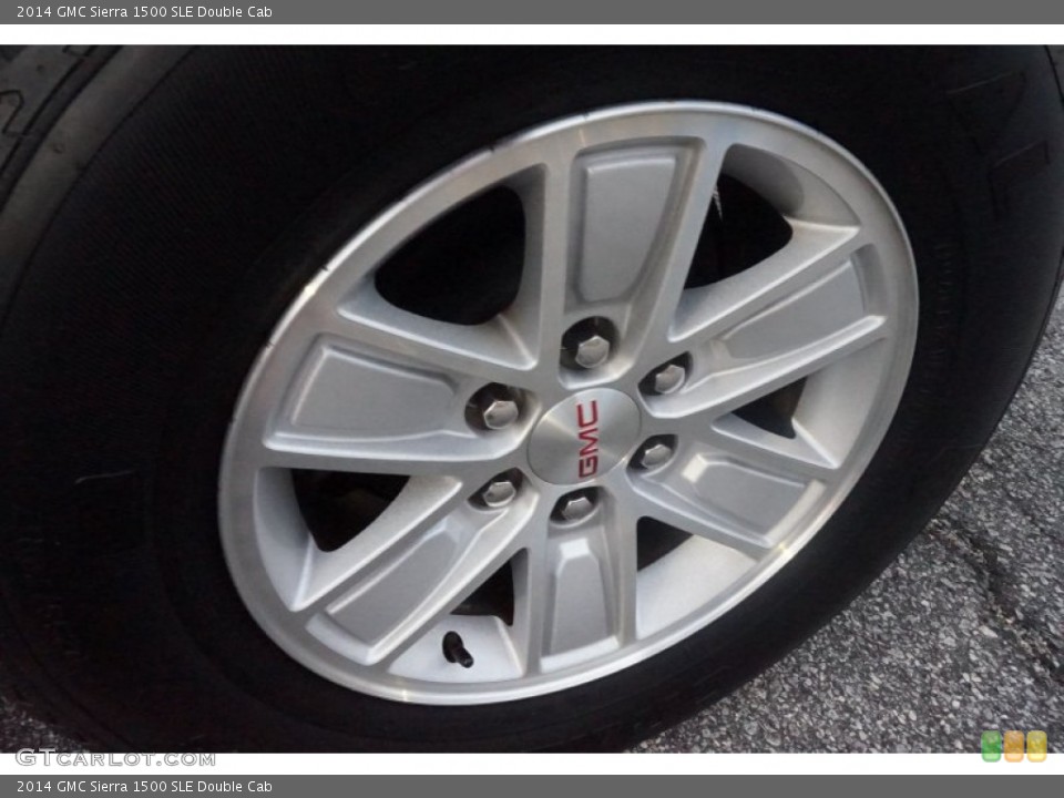 2014 GMC Sierra 1500 SLE Double Cab Wheel and Tire Photo #102082713