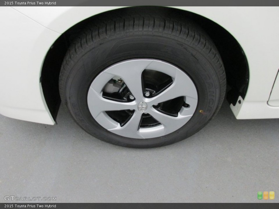 2015 Toyota Prius Two Hybrid Wheel and Tire Photo #102145632