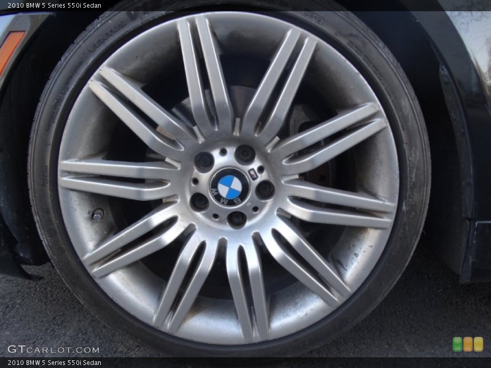 2010 BMW 5 Series 550i Sedan Wheel and Tire Photo #102171983