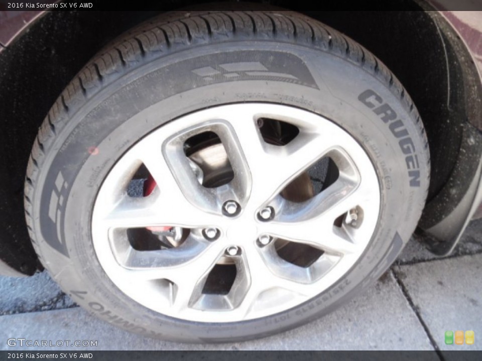2016 Kia Sorento SX V6 AWD Wheel and Tire Photo #102172544