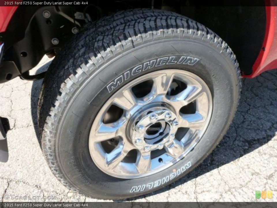 2015 Ford F250 Super Duty Lariat Super Cab 4x4 Wheel and Tire Photo #102201524