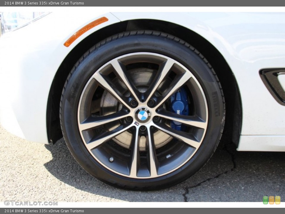 2014 BMW 3 Series 335i xDrive Gran Turismo Wheel and Tire Photo #102207818