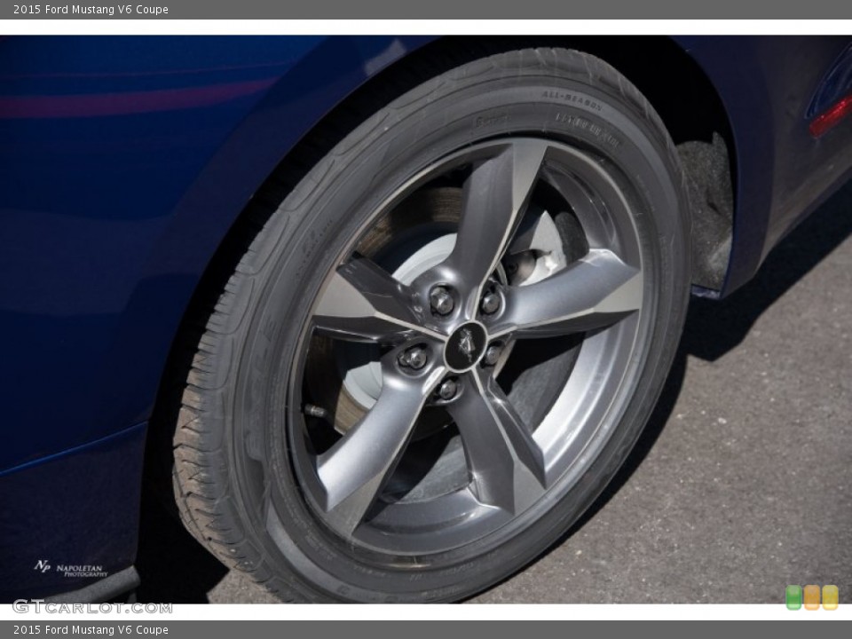 2015 Ford Mustang V6 Coupe Wheel and Tire Photo #102218630