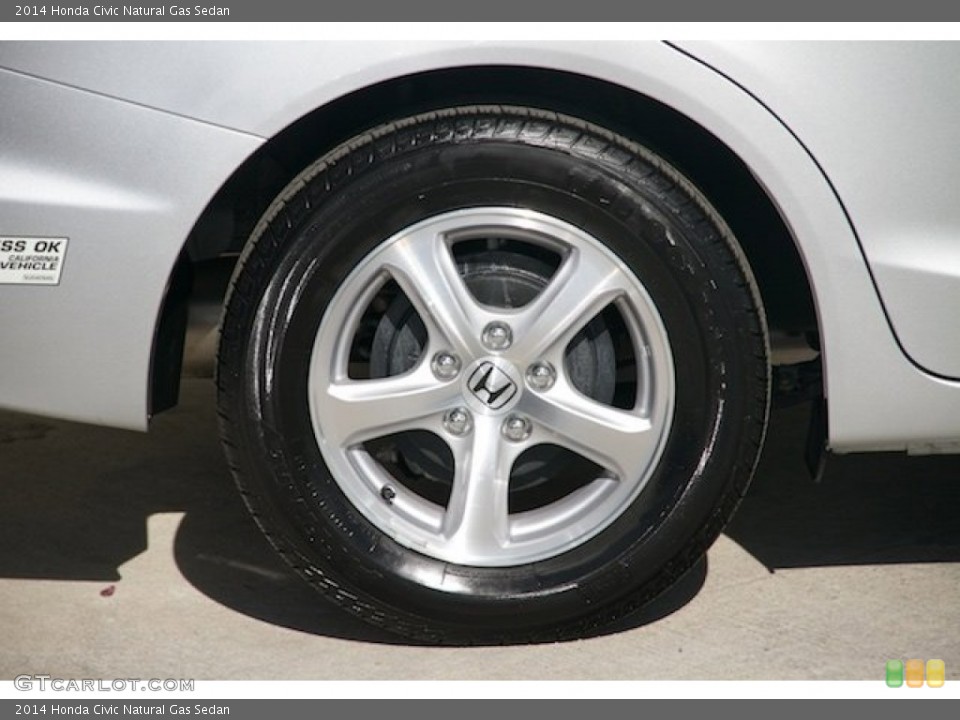 2014 Honda Civic Natural Gas Sedan Wheel and Tire Photo #102232696
