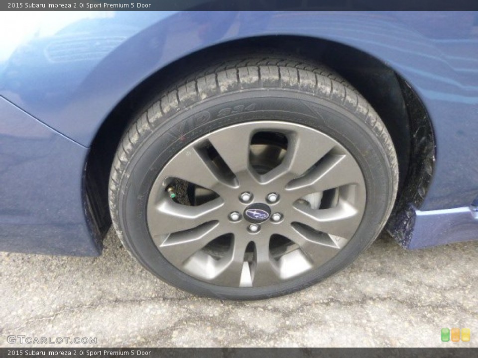 2015 Subaru Impreza 2.0i Sport Premium 5 Door Wheel and Tire Photo #102237982