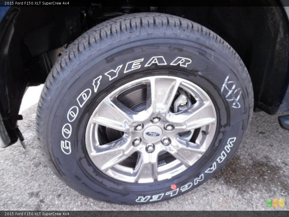 2015 Ford F150 XLT SuperCrew 4x4 Wheel and Tire Photo #102246468