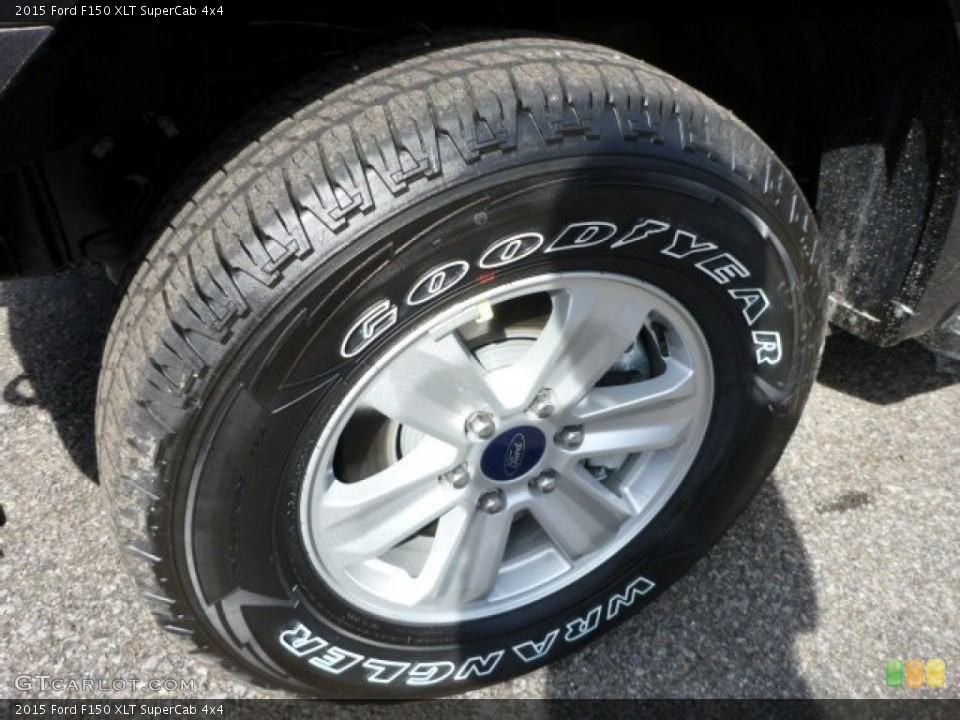 2015 Ford F150 XLT SuperCab 4x4 Wheel and Tire Photo #102246480