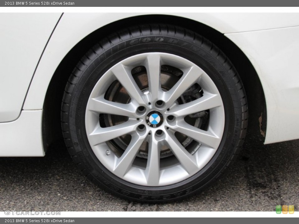 2013 BMW 5 Series 528i xDrive Sedan Wheel and Tire Photo #102259920