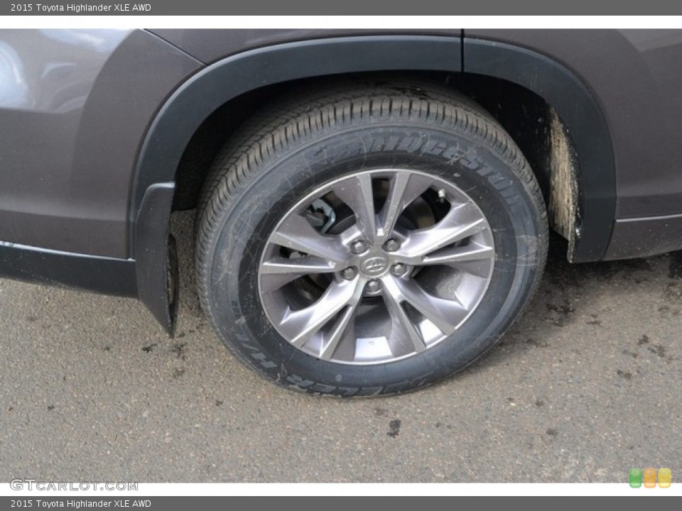 2015 Toyota Highlander XLE AWD Wheel and Tire Photo #102262113