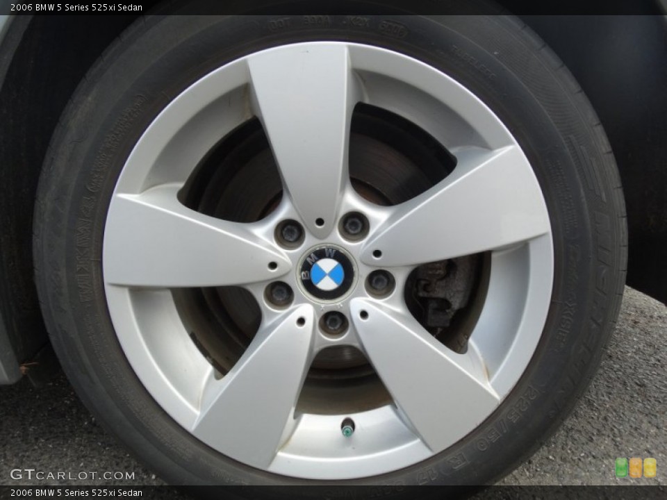 2006 BMW 5 Series 525xi Sedan Wheel and Tire Photo #102291101
