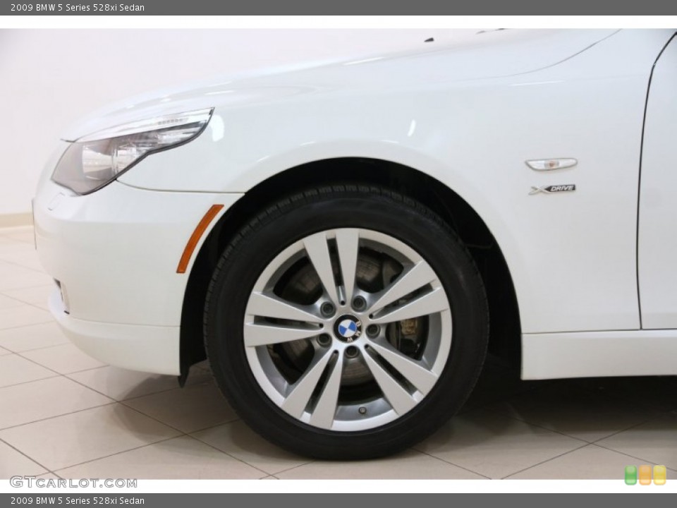 2009 BMW 5 Series 528xi Sedan Wheel and Tire Photo #102300728