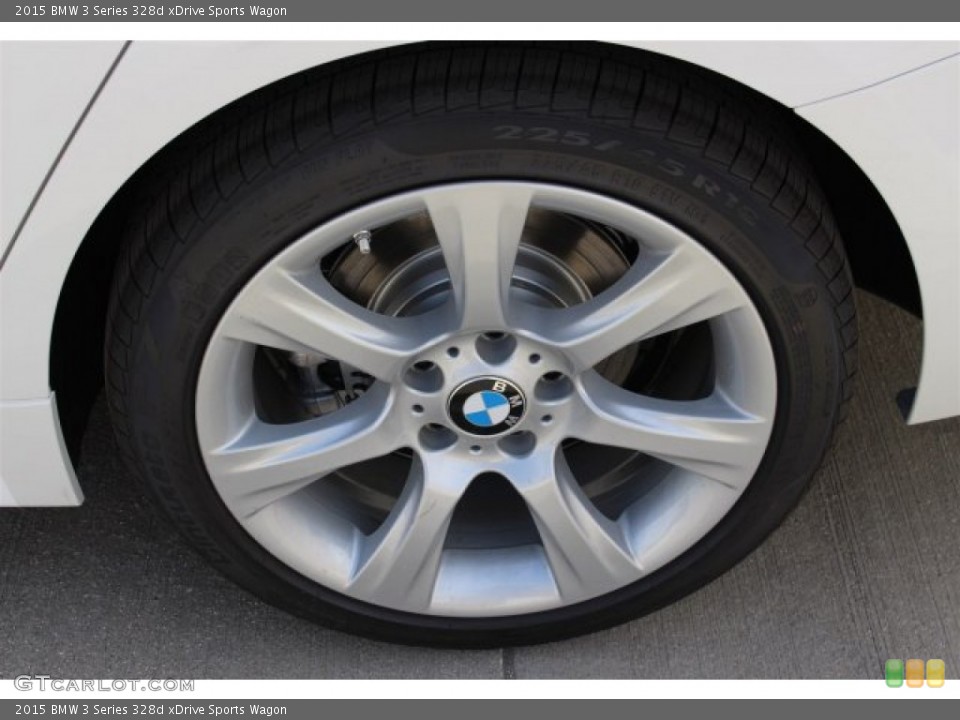 2015 BMW 3 Series 328d xDrive Sports Wagon Wheel and Tire Photo #102357710