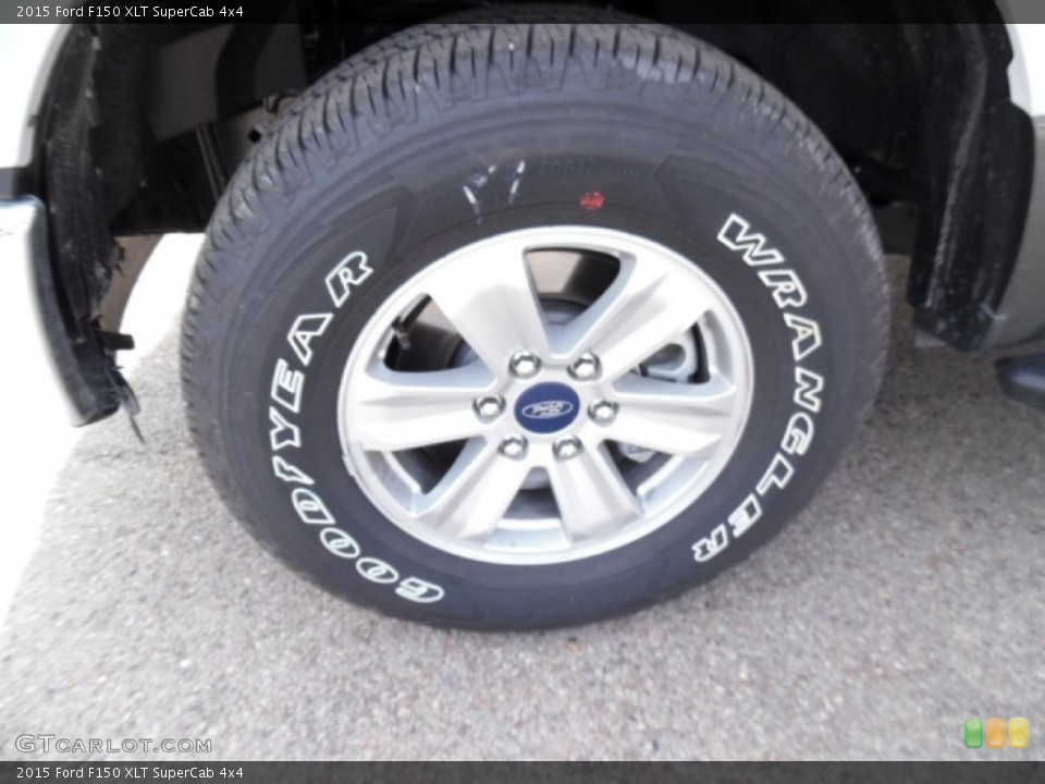 2015 Ford F150 XLT SuperCab 4x4 Wheel and Tire Photo #102365024
