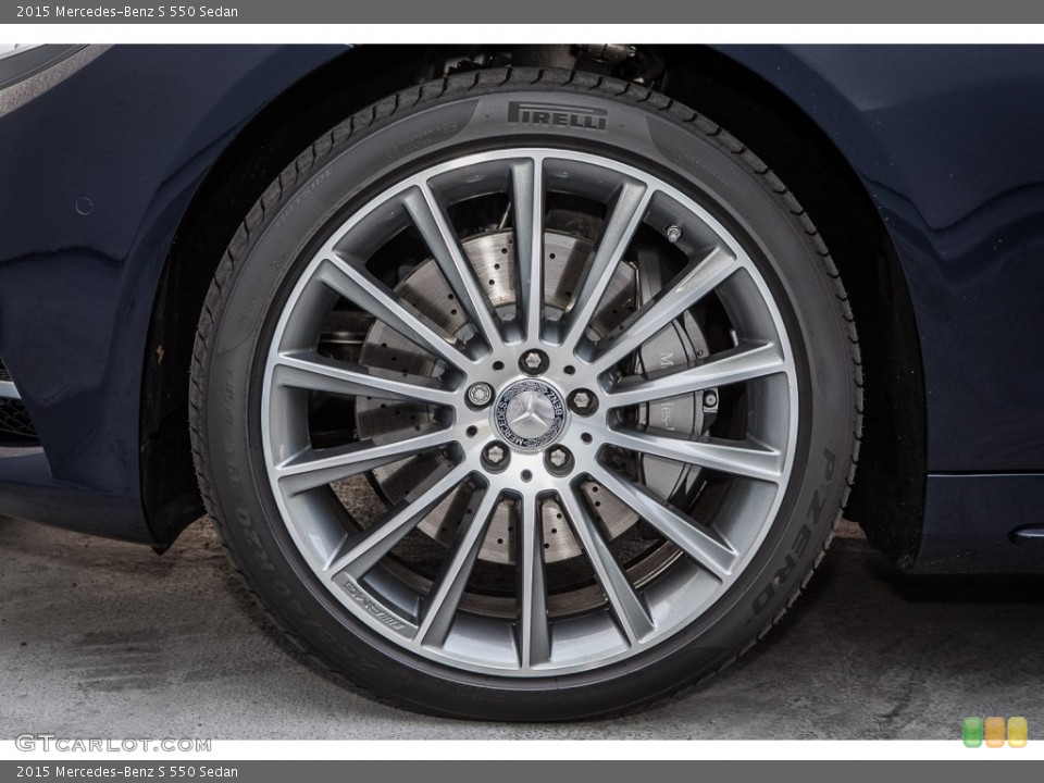 2015 Mercedes-Benz S 550 Sedan Wheel and Tire Photo #102436916
