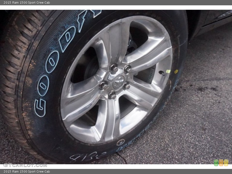 2015 Ram 1500 Sport Crew Cab Wheel and Tire Photo #102450709