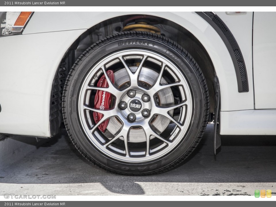 2011 Mitsubishi Lancer Evolution MR Wheel and Tire Photo #102493167