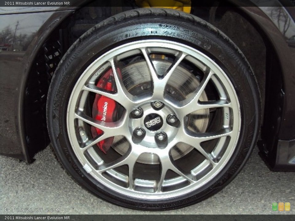 2011 Mitsubishi Lancer Evolution MR Wheel and Tire Photo #102510296