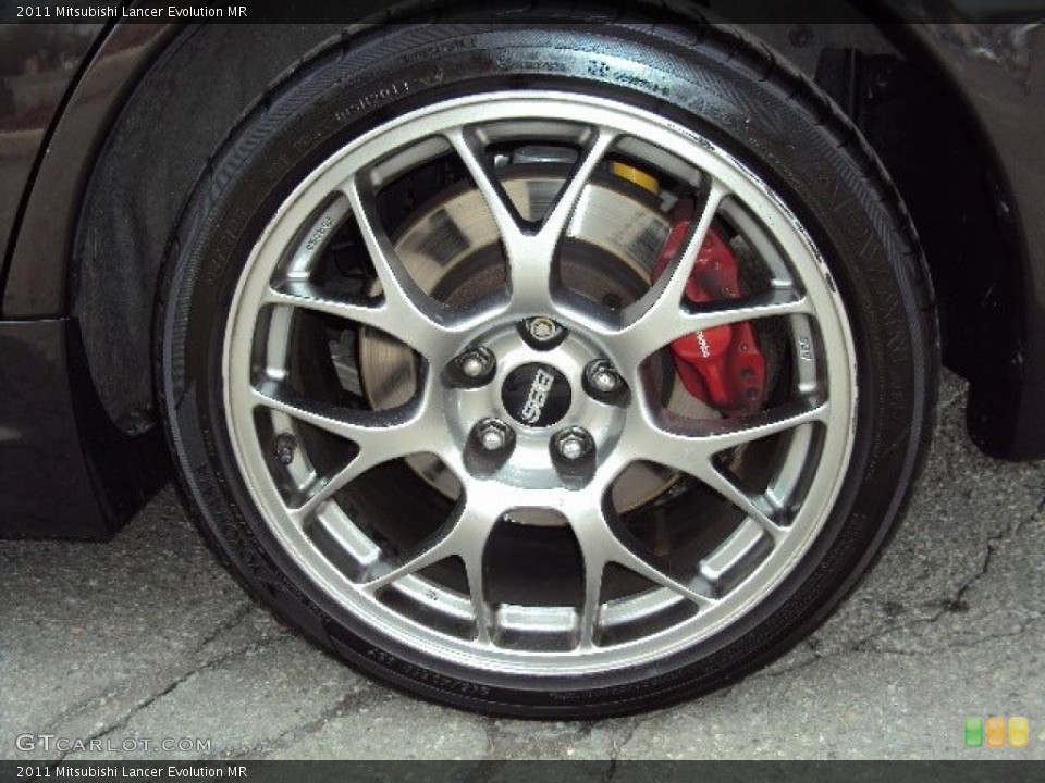 2011 Mitsubishi Lancer Evolution MR Wheel and Tire Photo #102510320