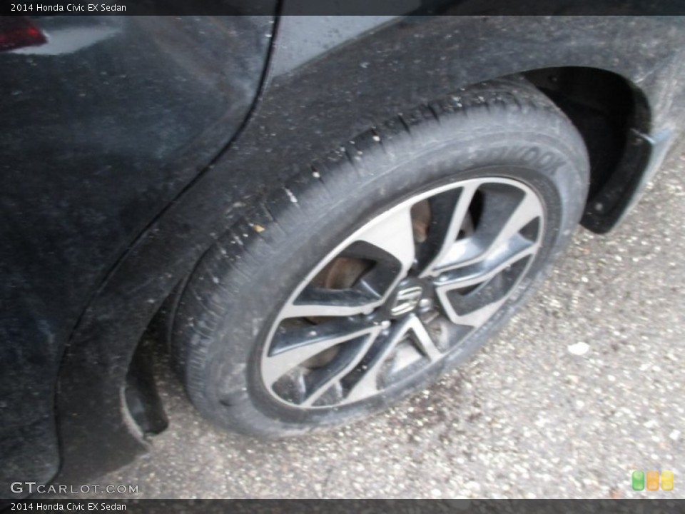2014 Honda Civic EX Sedan Wheel and Tire Photo #102565195