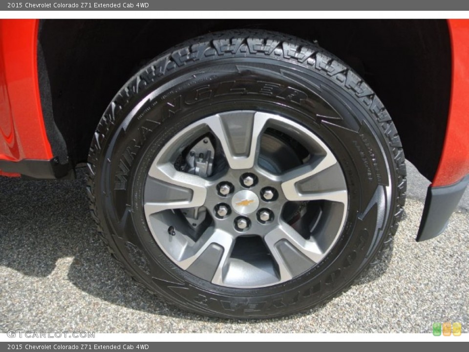 2015 Chevrolet Colorado Z71 Extended Cab 4WD Wheel and Tire Photo #102580471