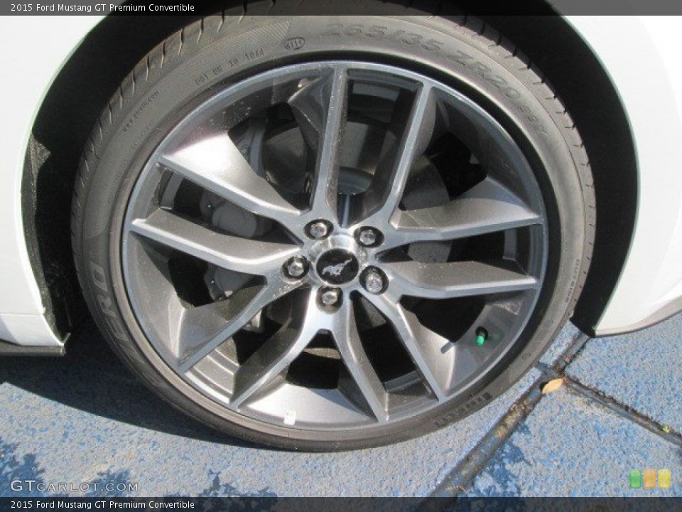 2015 Ford Mustang GT Premium Convertible Wheel and Tire Photo #102585872