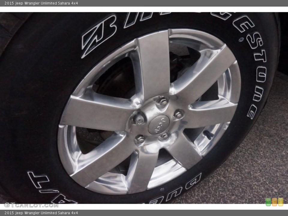 2015 Jeep Wrangler Unlimited Sahara 4x4 Wheel and Tire Photo #102590741
