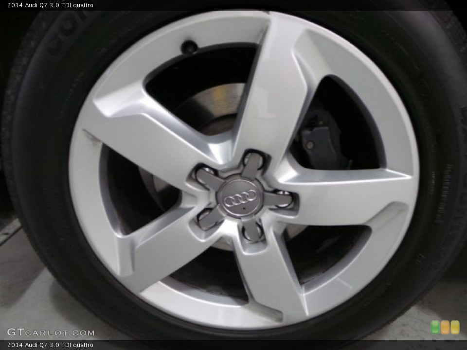 2014 Audi Q7 3.0 TDI quattro Wheel and Tire Photo #102590945