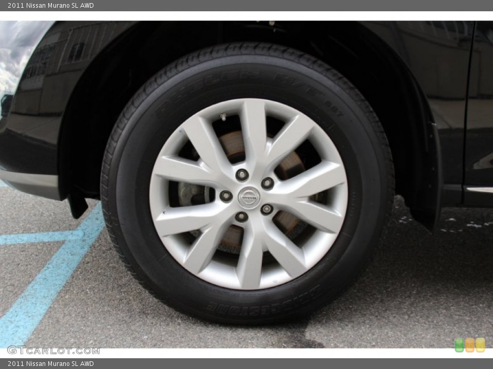 2011 Nissan Murano SL AWD Wheel and Tire Photo #102650572
