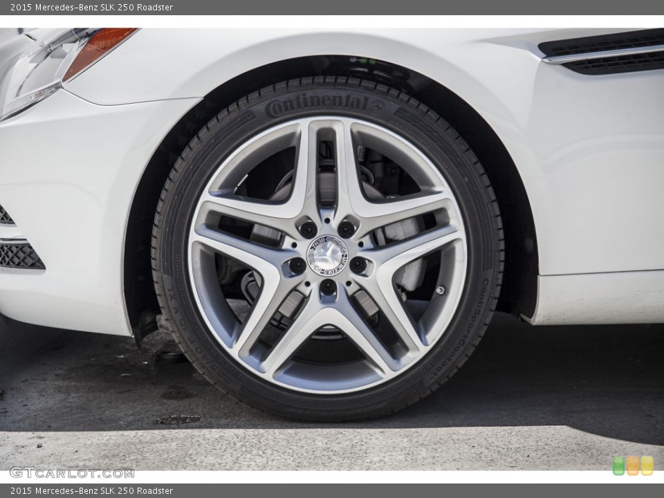 2015 Mercedes-Benz SLK 250 Roadster Wheel and Tire Photo #102666535