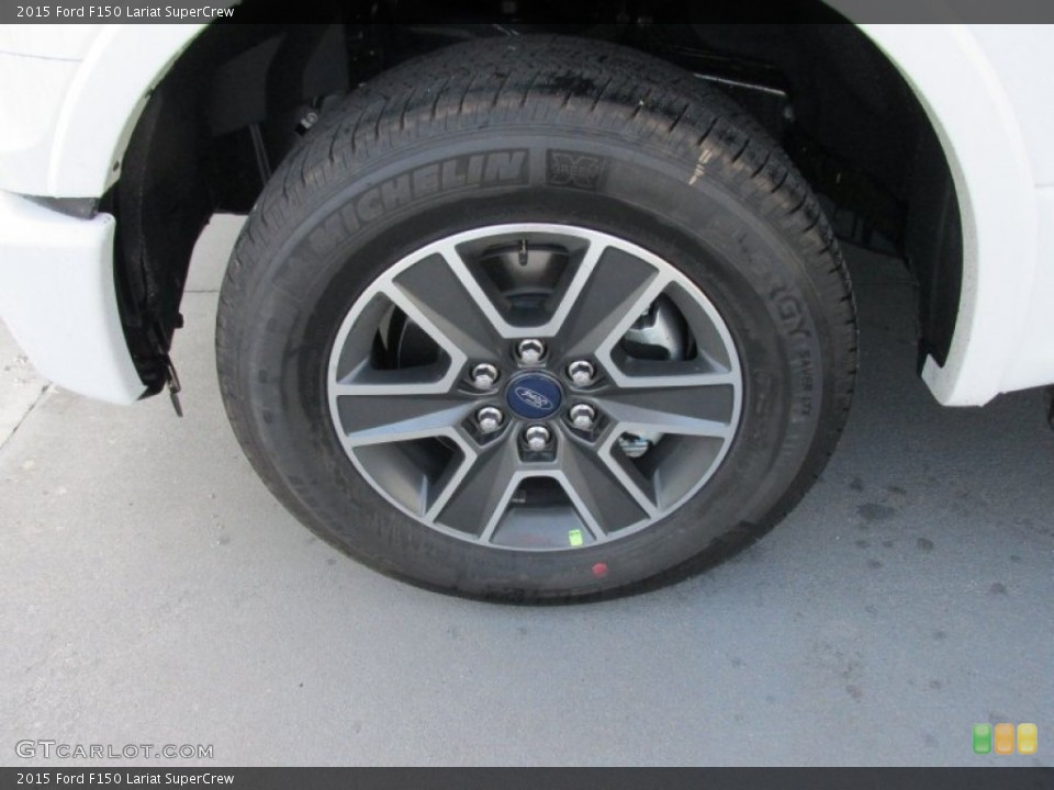 2015 Ford F150 Lariat SuperCrew Wheel and Tire Photo #102682198