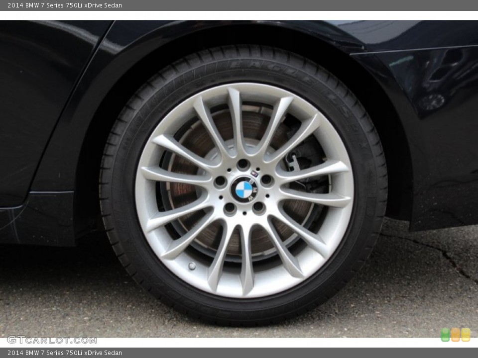 2014 BMW 7 Series 750Li xDrive Sedan Wheel and Tire Photo #102684076