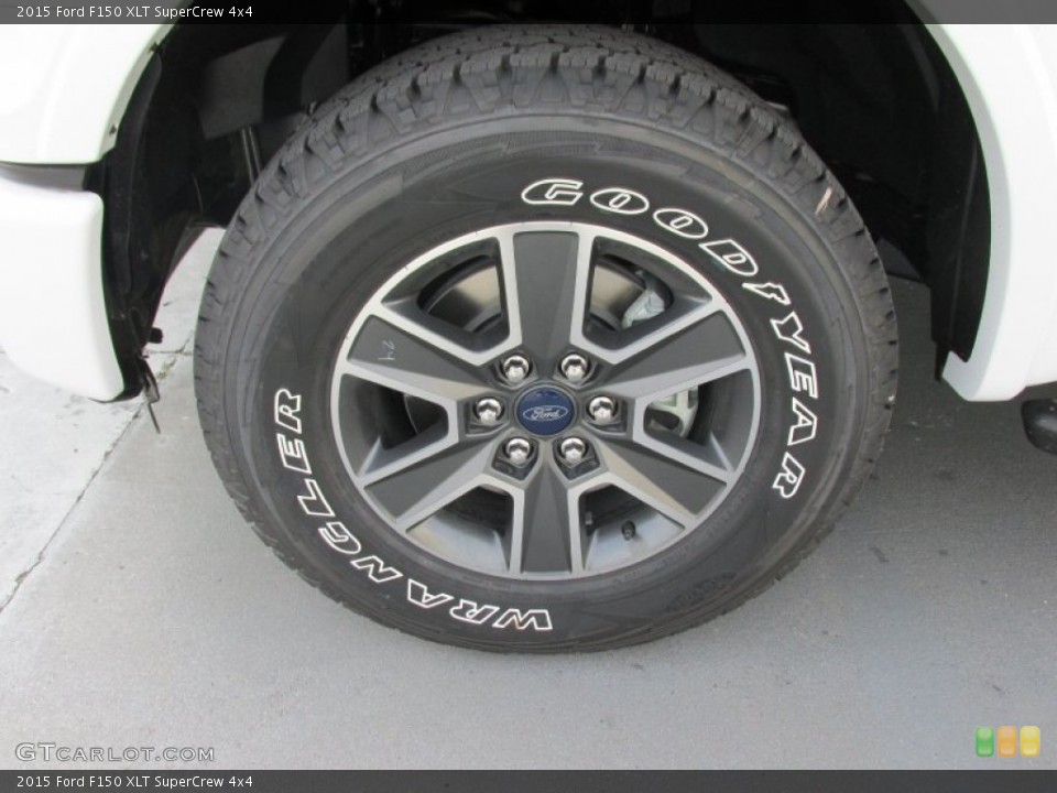 2015 Ford F150 XLT SuperCrew 4x4 Wheel and Tire Photo #102742275