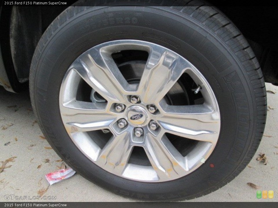 2015 Ford F150 Platinum SuperCrew Wheel and Tire Photo #102782540