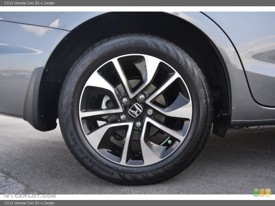 2013 Honda Civic EX-L Sedan Wheel and Tire Photo #102817903