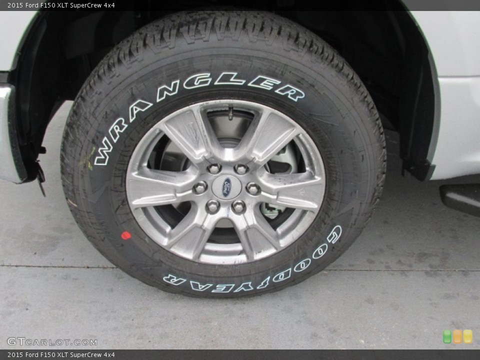 2015 Ford F150 XLT SuperCrew 4x4 Wheel and Tire Photo #102826255