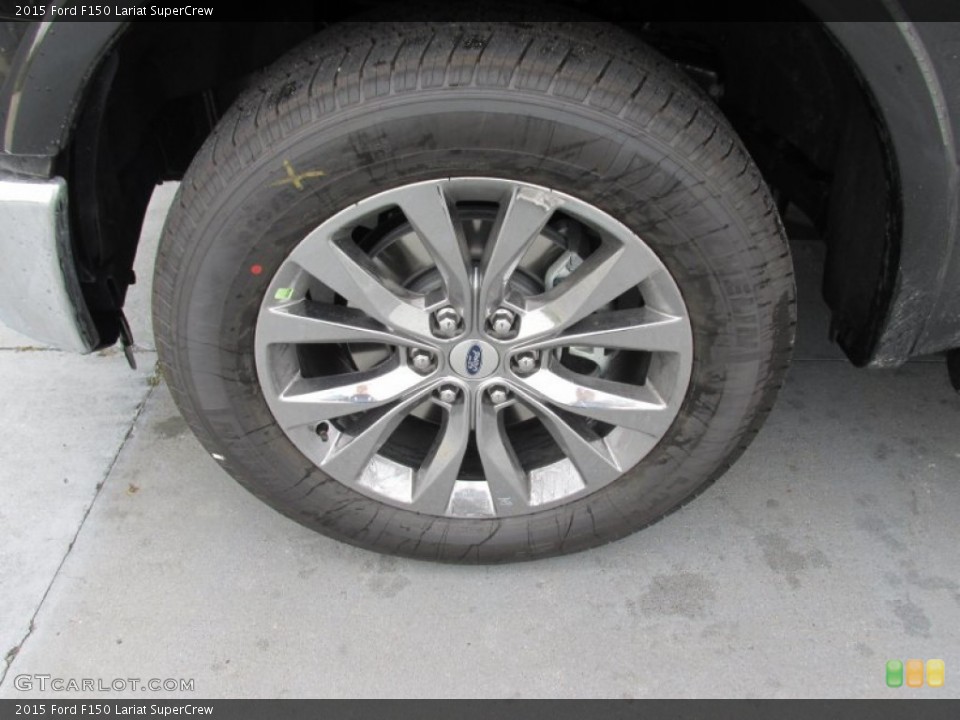 2015 Ford F150 Lariat SuperCrew Wheel and Tire Photo #102827158